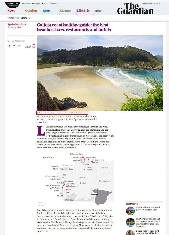 Xilloi Playa Villa O Vicedo Dış mekan fotoğraf